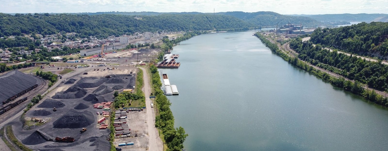Aerial view of the Ohio River